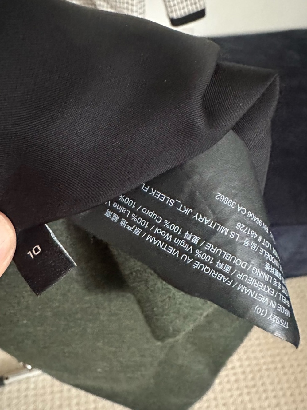 Theory Military Jacket, Size 4, Hunter Green Melange, $575 Retail - Picture 11 of 14